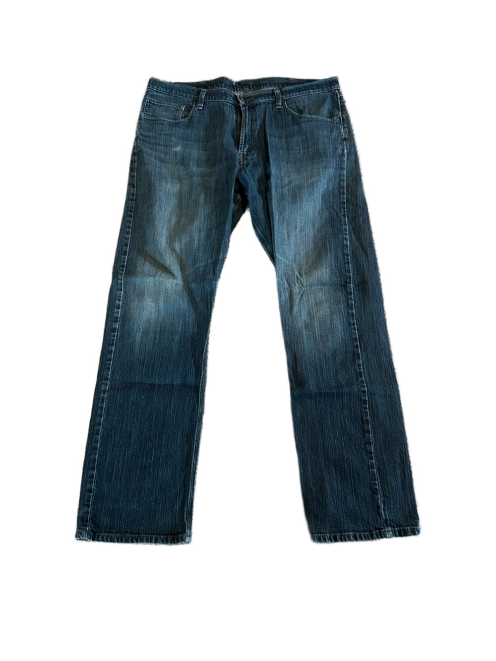 Men's Dark Blue Straight-Leg Jeans